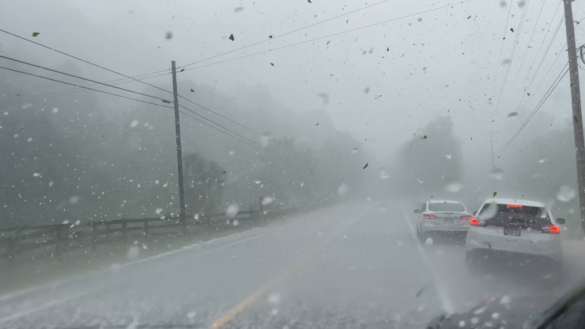 Intense Middle Tennessee Hailstorm Leaves Roads Covered