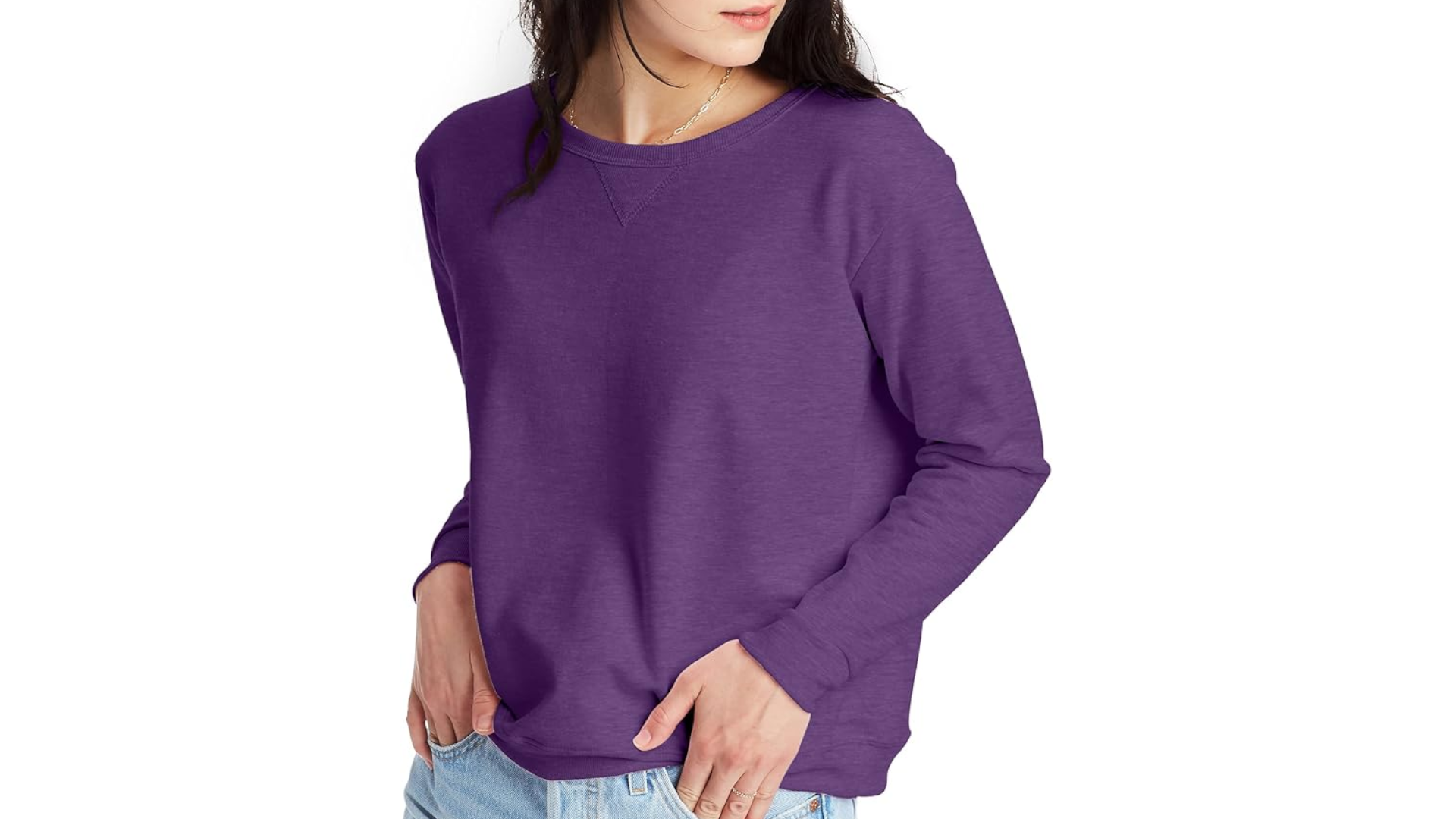 Hanes Women's Fleece Crewneck Sweatshirt-Amazon.com