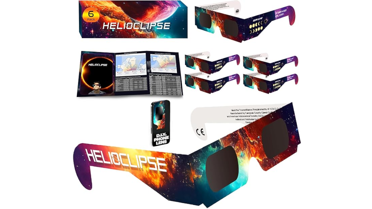 Solar Eclipse Glasses AAS Approved 2024 (6-Pack)