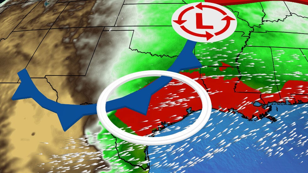Severe Storms And Flood Threats Move Along Gulf Coast