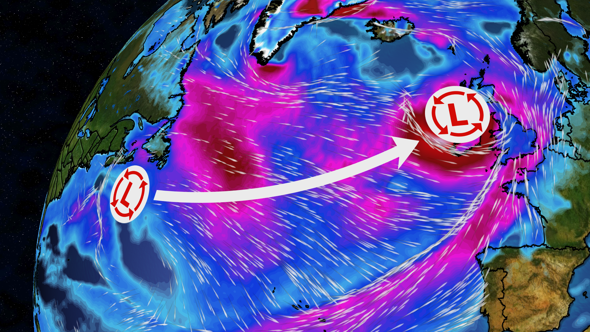 A Bomb Cyclone Near Ireland Has Its Roots In The US