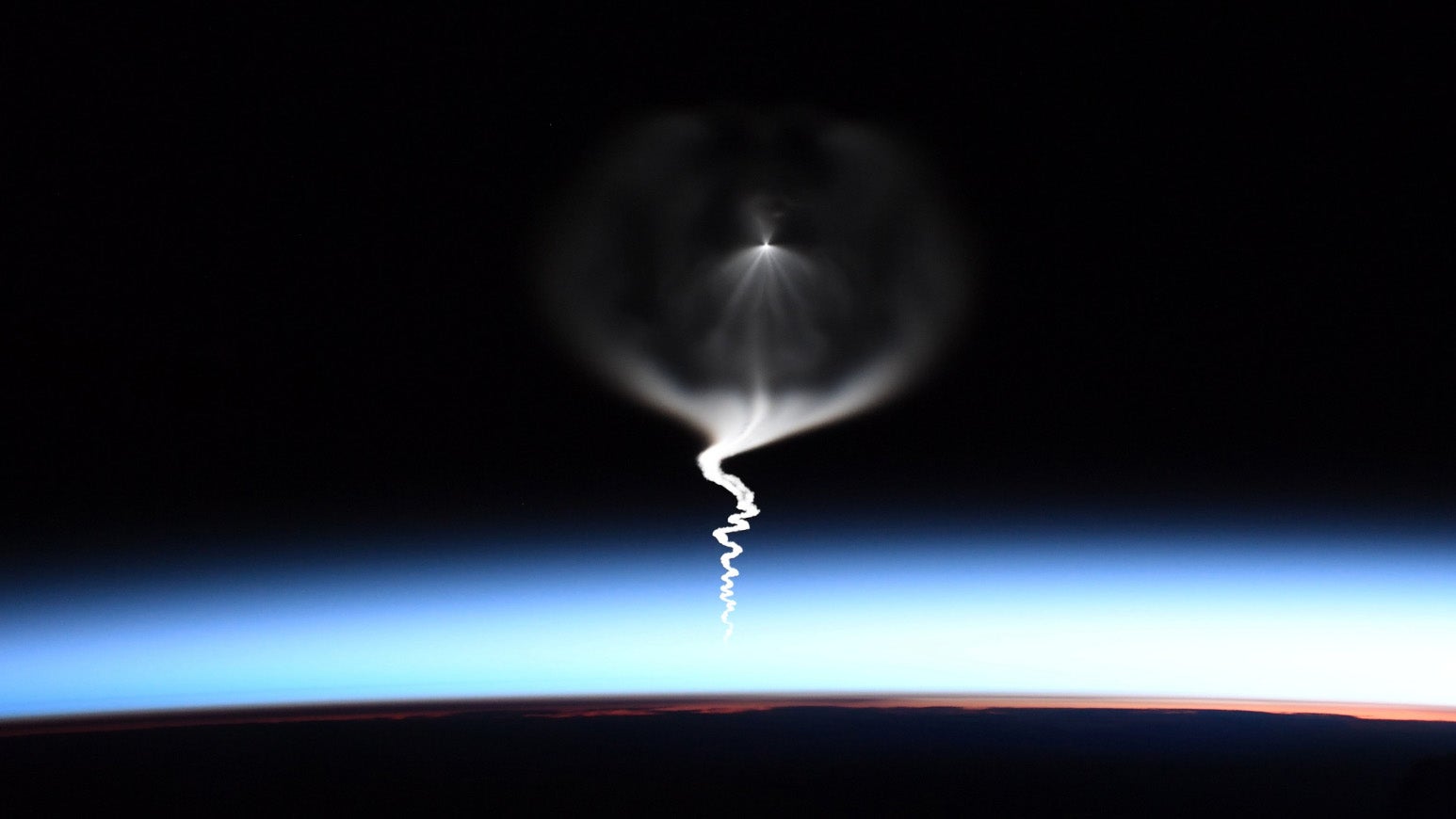 ISS Astronaut Catches Out-of-this-World Photo of Best Friend's Rocket Launch