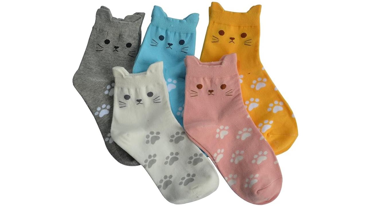 Jeasona Women's Cat Socks