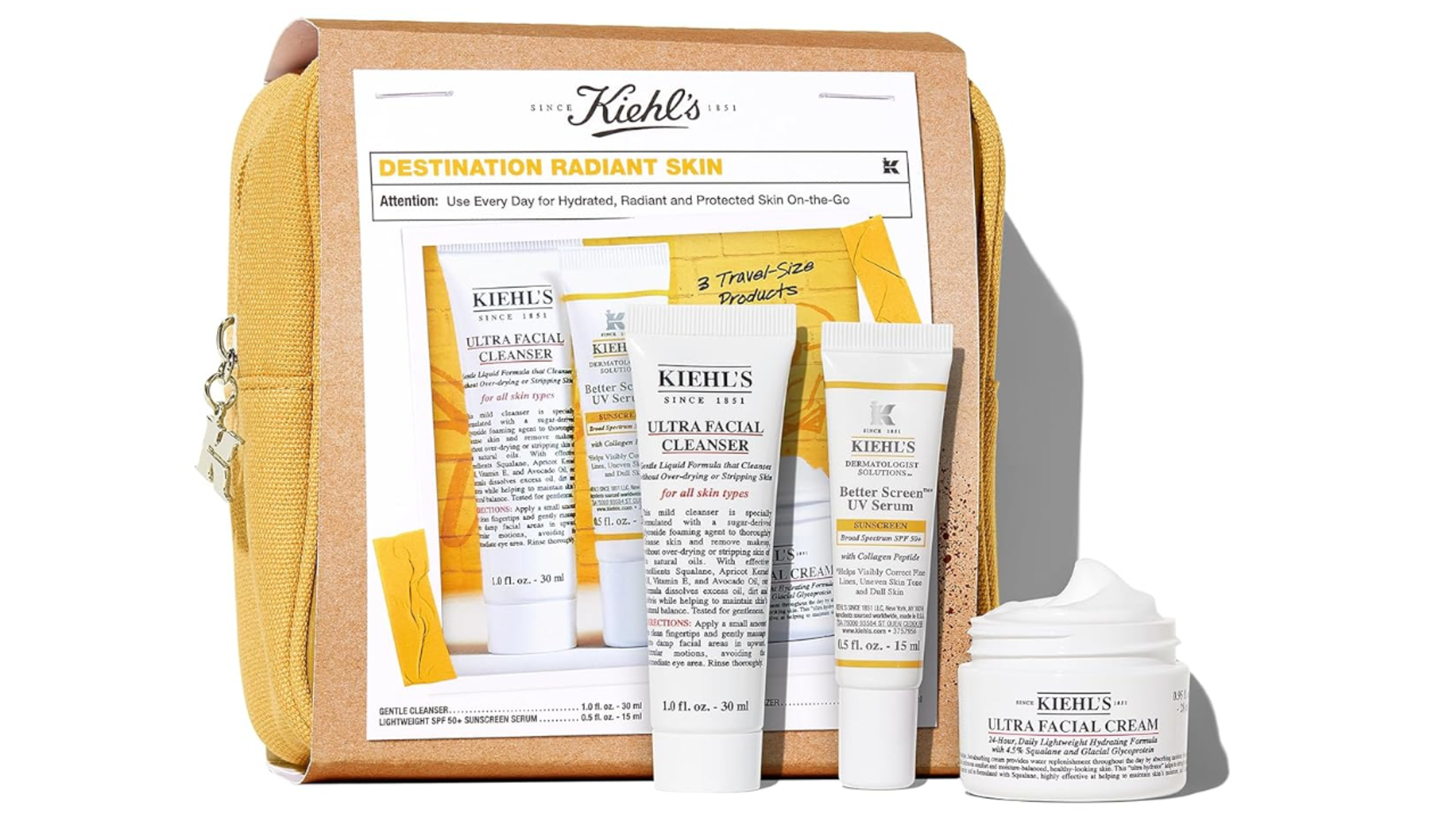 Kiehl's Travel Size Skincare Gift Set (3-Piece)