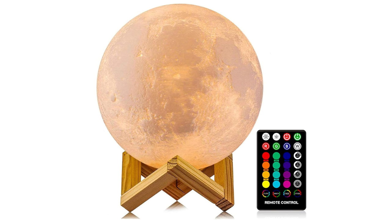 LOGROTATE Moon Lamp In 16 LED Colors 