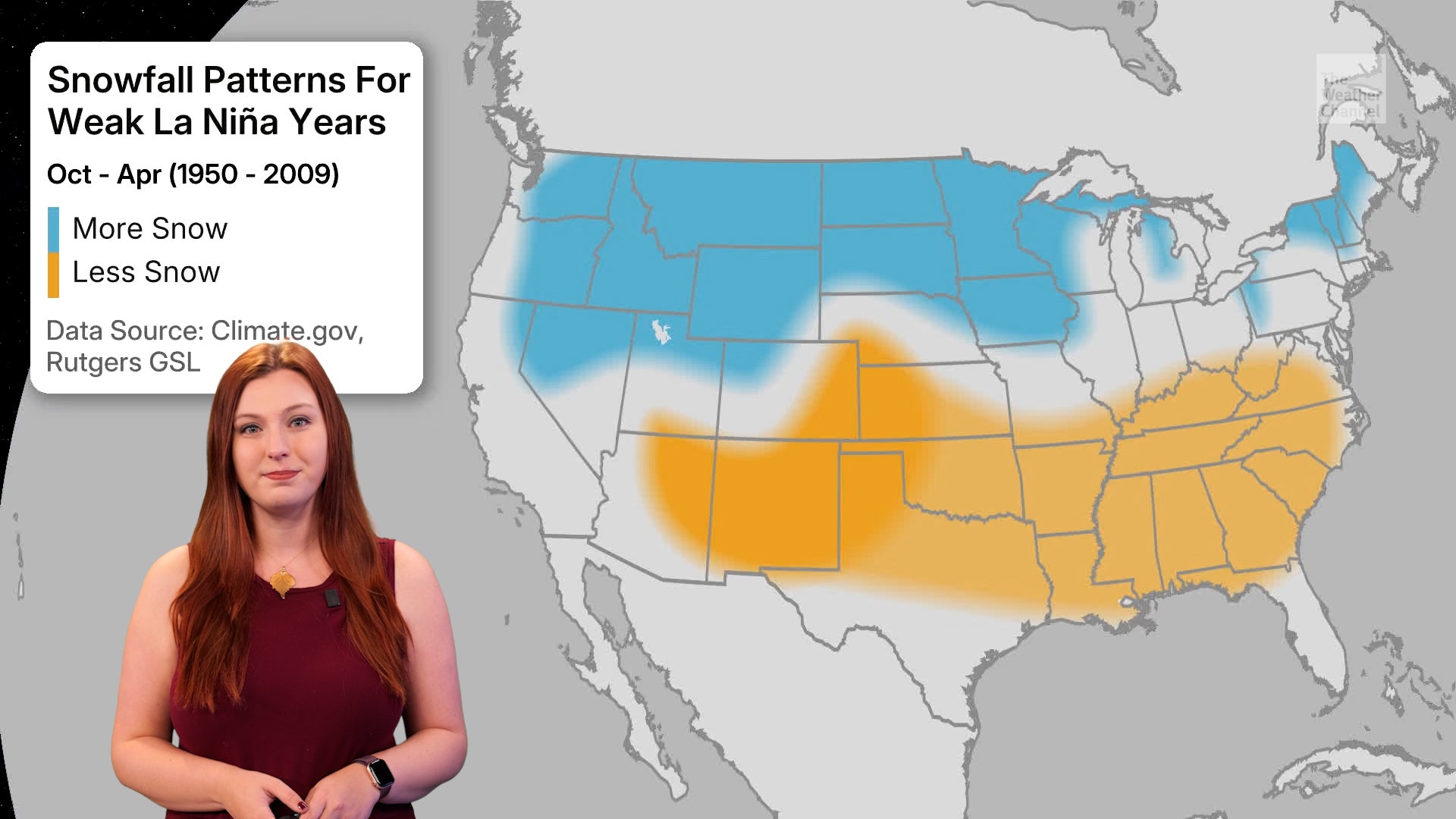 How This Winter's Weak La Ni&ntilde;a Could Affect Your Snowfall