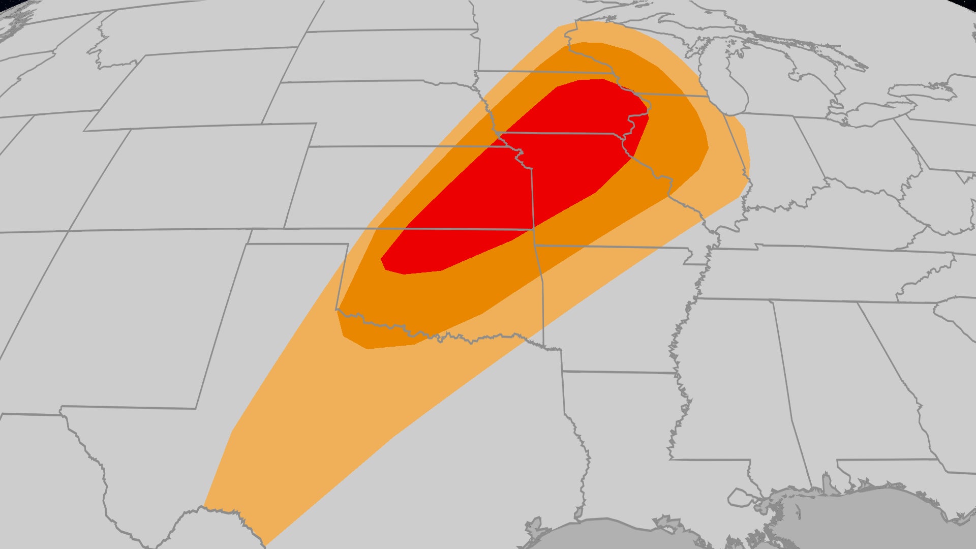 Friday Severe Threat: Strong Tornadoes, Large Hail Possible