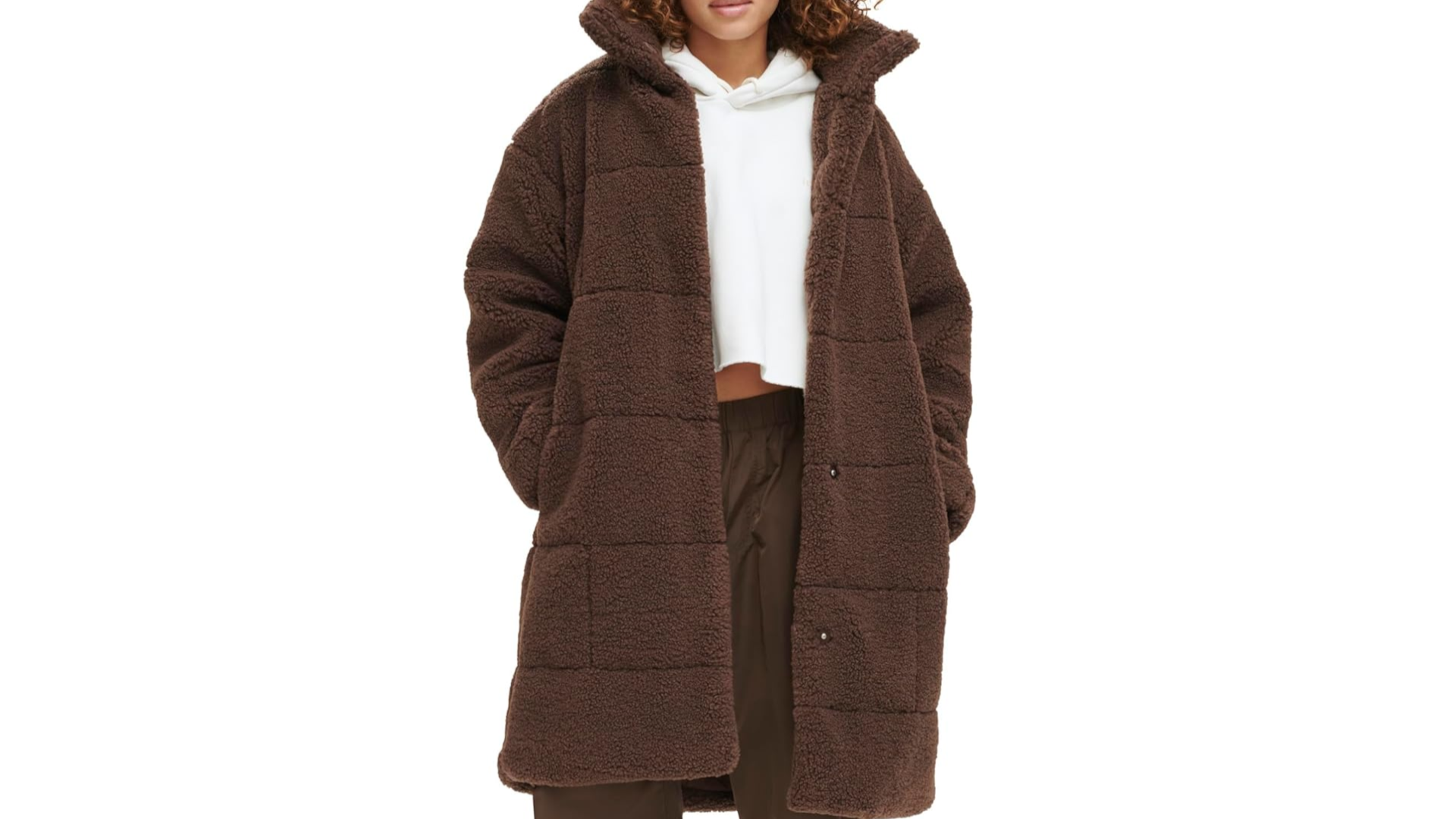 Levi's Women's Patchwork Quilted Teddy Coat-Amazon