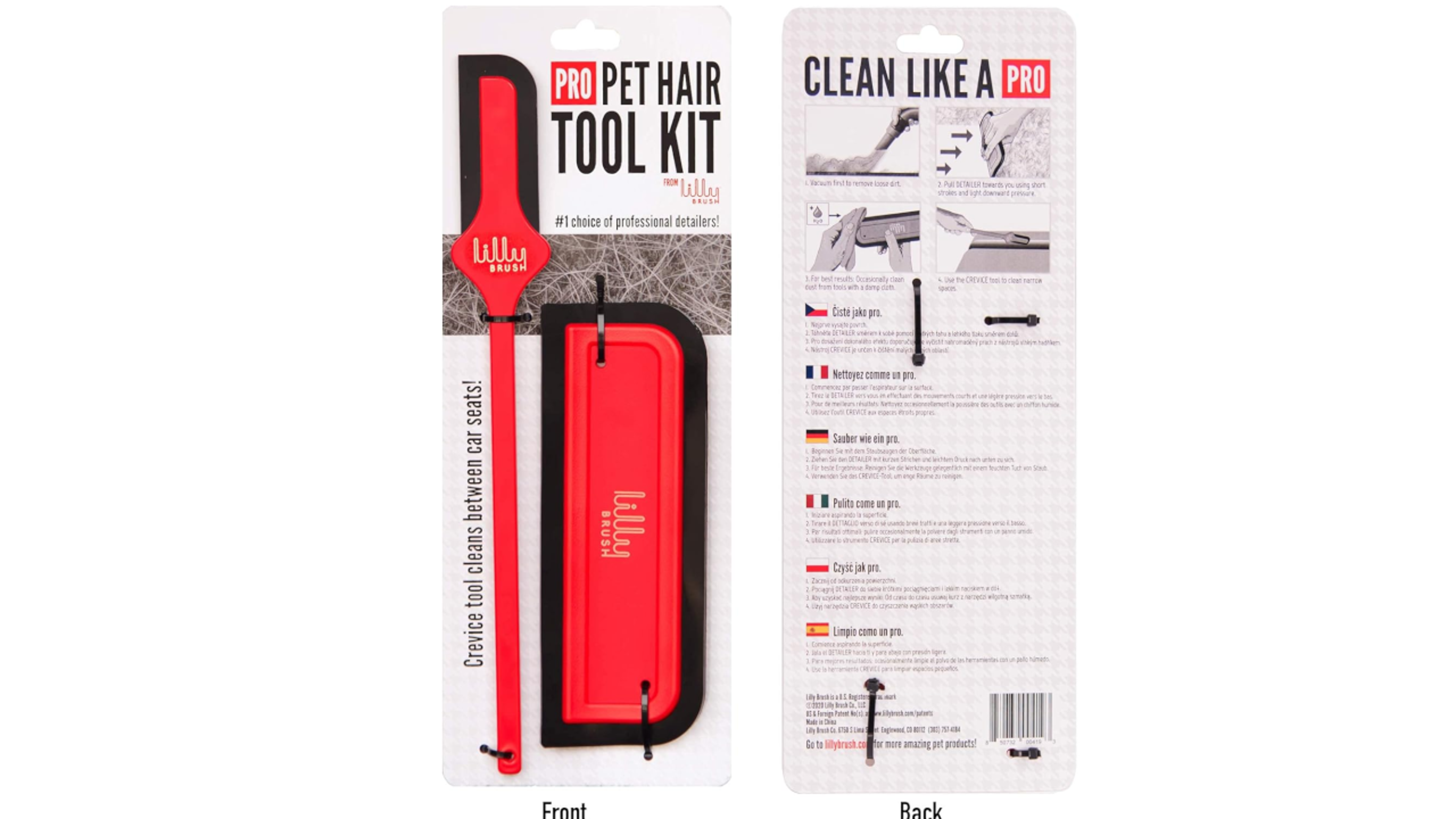 Lilly Brush Pro Pet Hair Tool Kit
