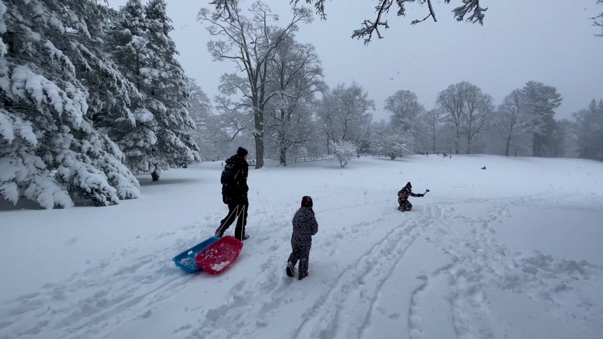 Winter Storm Leaves Snowy Scenes Across Northeast