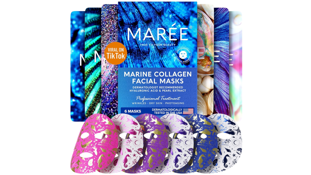 MAREE Facial Masks With Marine Collagen And Hyaluronic Acid