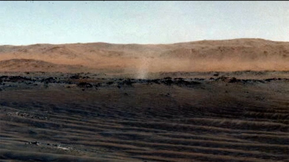 Study: Dust Devils Happen Every Hour at Times in Mars Crater