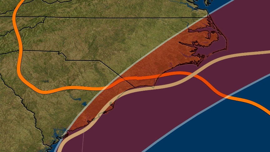 Hurricane Dorian Expected to Strike Very Close to Where Florence and Matthew Did in the Carolinas