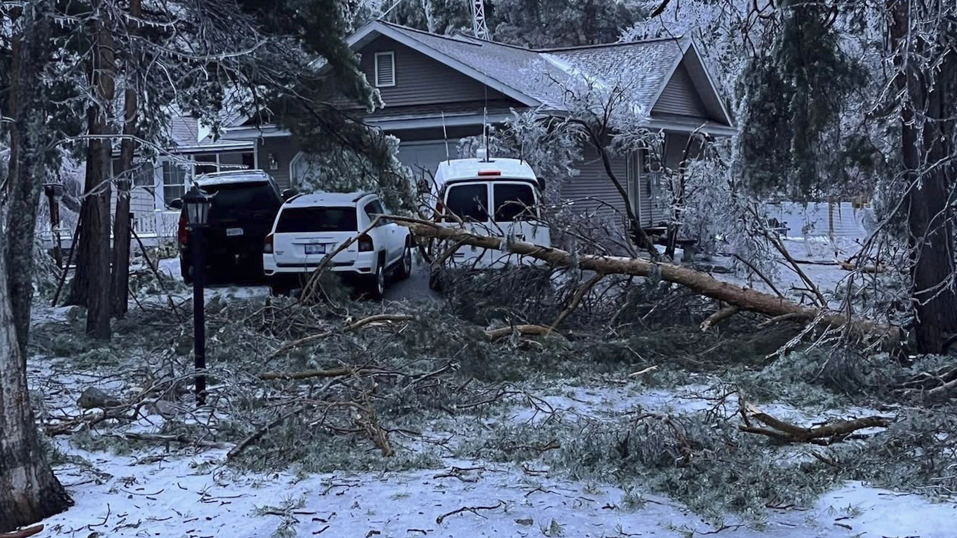 Michigan Ice Storm Shuts Down Roads, Wipes Out Power