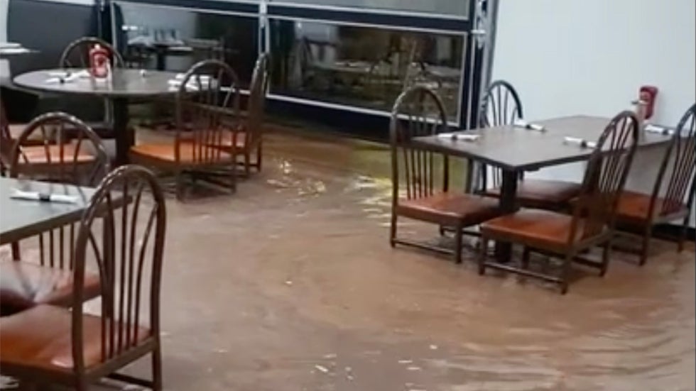 Floodwaters Wash Through Downtown Moab, Utah Videos from The Weather