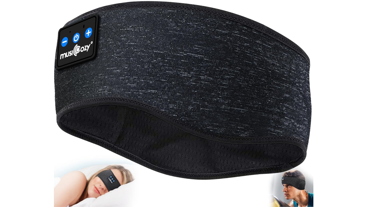 MUSICOZY Sleep Headphones Bluetooth 5.2 Headband