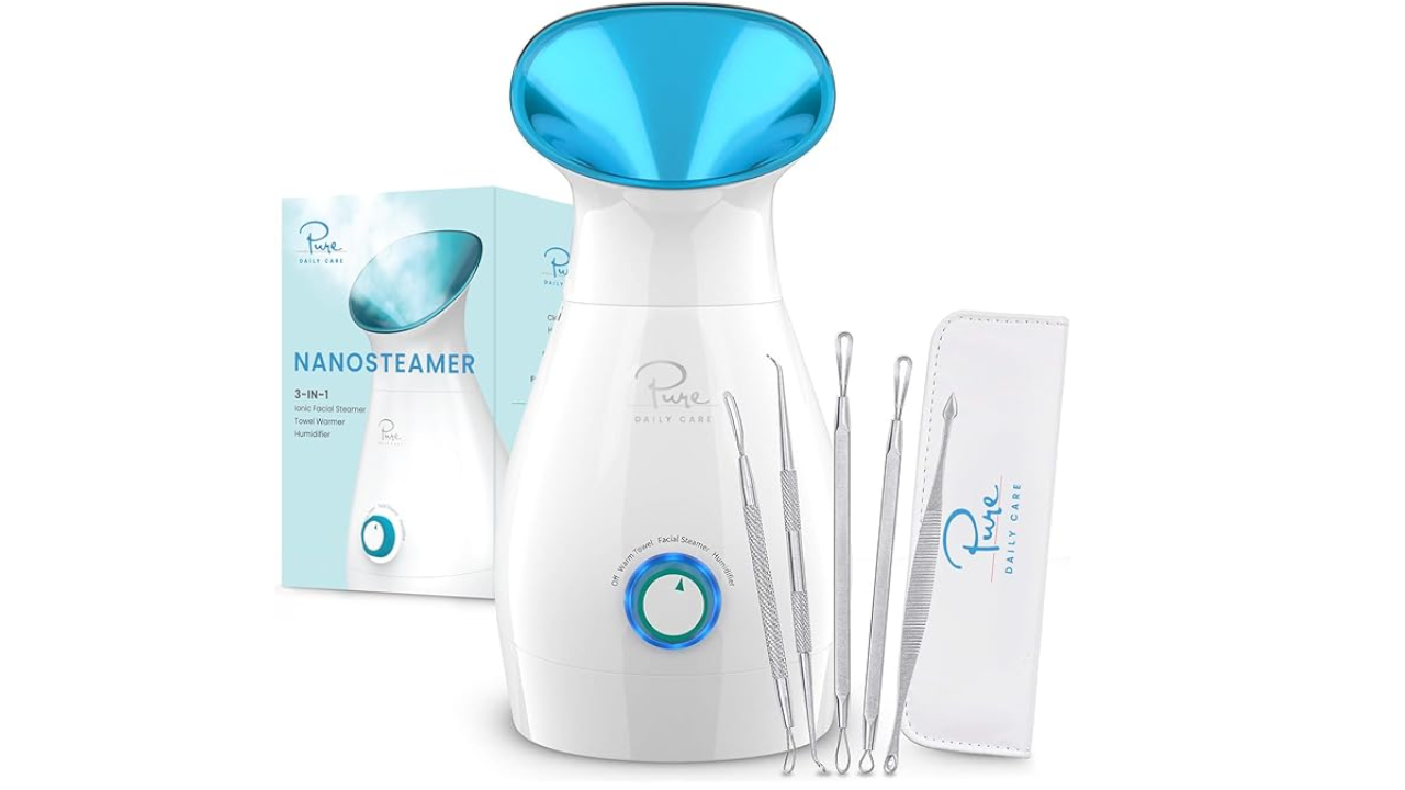 NanoSteamer Large 3-in-1 Nano Ionic Facial Steamer