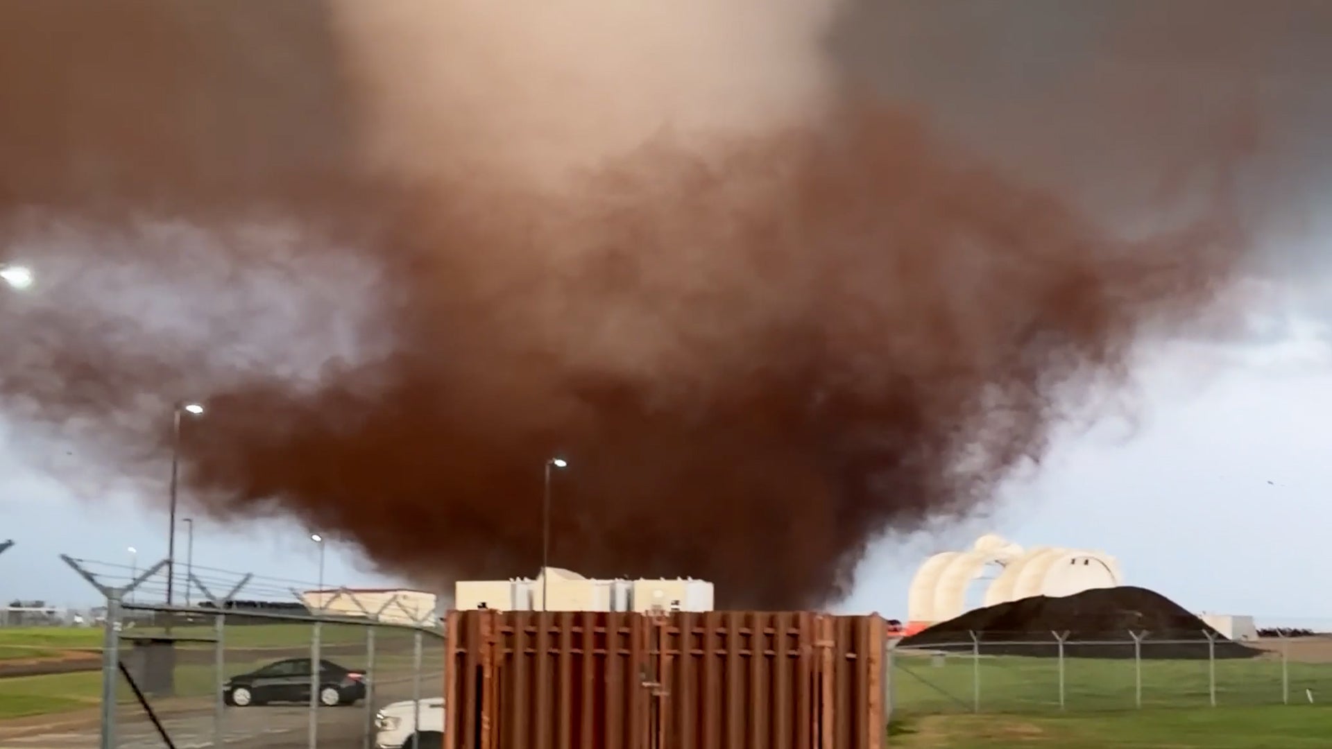 Watch: Tornado Rips Apart Homes Near Oklahoma Air Force Base