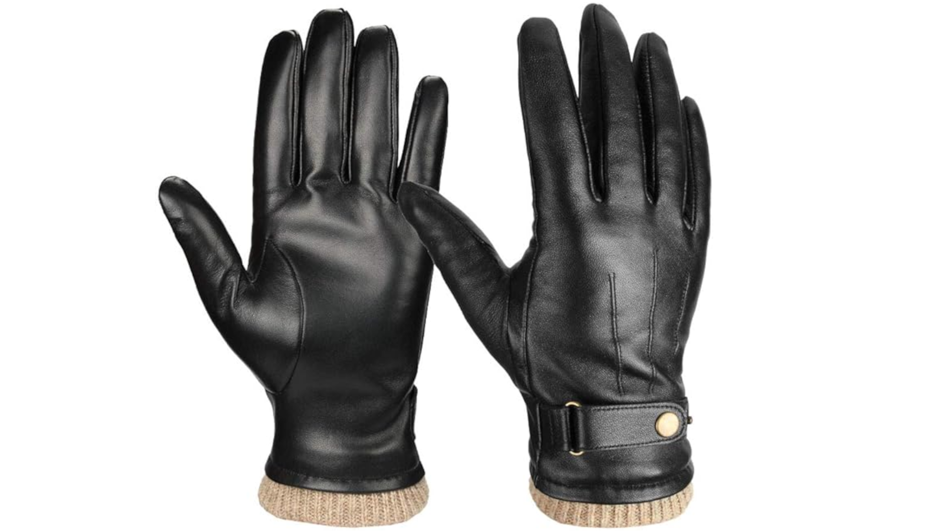 OZERO Men's Winter Leather Gloves-Amazon