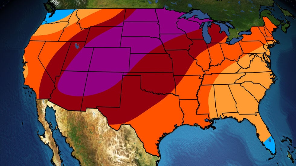 October Temperature Forecast Trends Even Warmer From Southwest To Midwest
