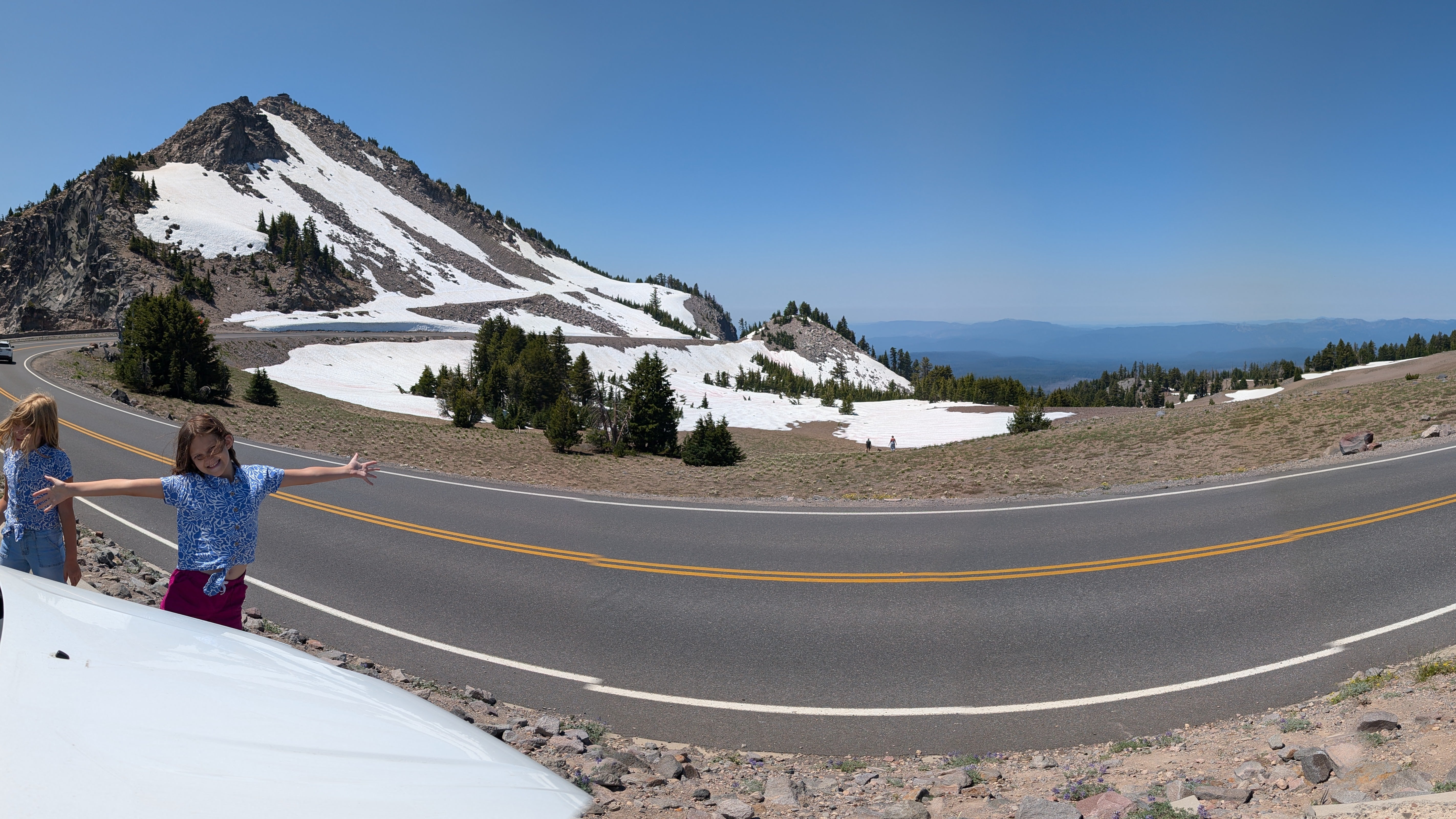 The LeBaron family's journey across all 50 states led them through sweltering heat, intense fog, heavy storms and even snow.