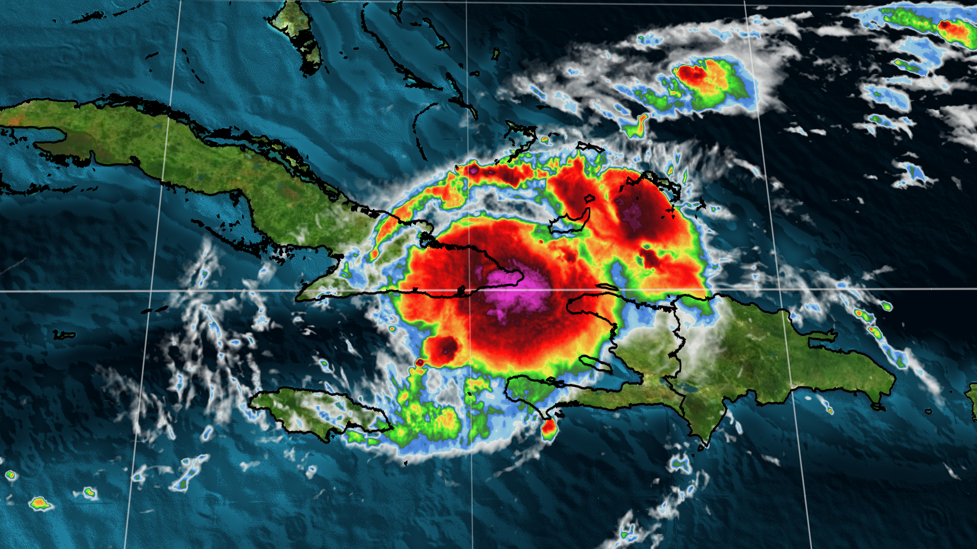 Tropical Storm Oscar Tracks Slowly Over Cuba, Dumping Rain