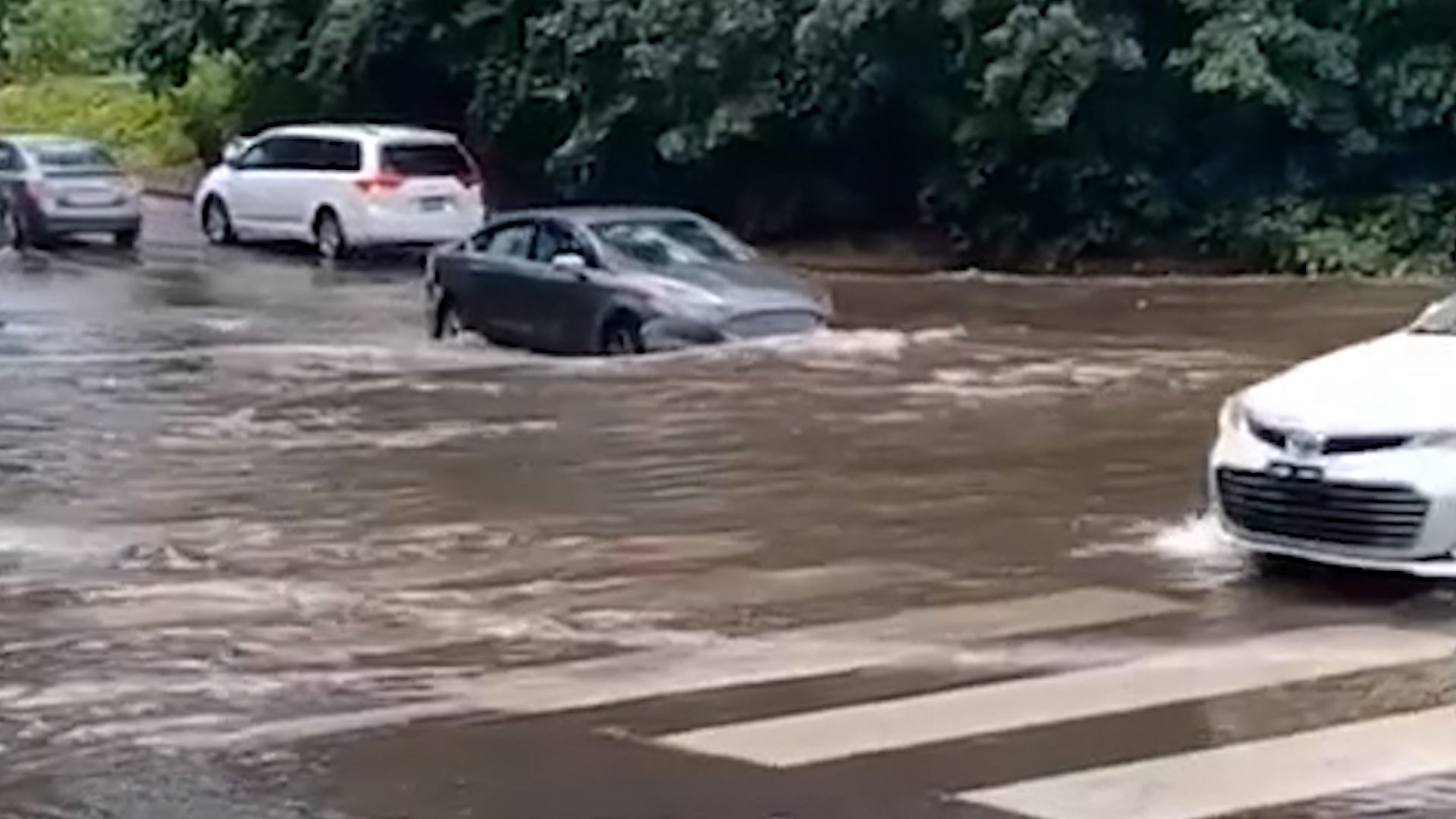 Severe Storms In Philadelphia Flood Roads, Knock Out Power