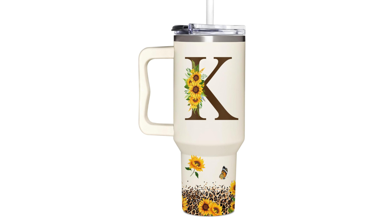 Personalized Sunflower Tumbler (40 oz.)