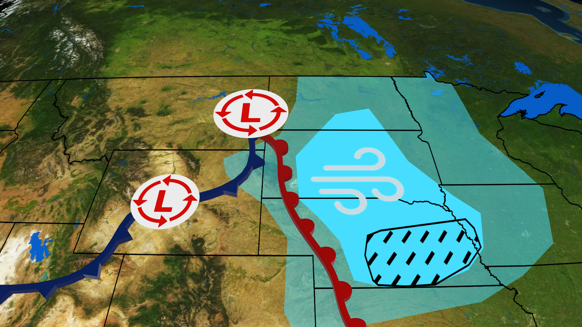 Severe Storms Aim For The Plains Monday