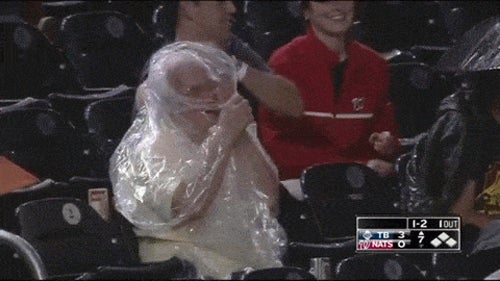 Man vs. Rain Poncho: The Struggle Is Real