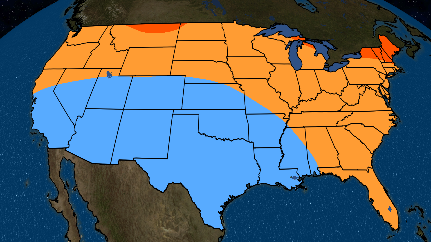 Spring 2019 Temperature Outlook: Warm North and East, Chilly South and West