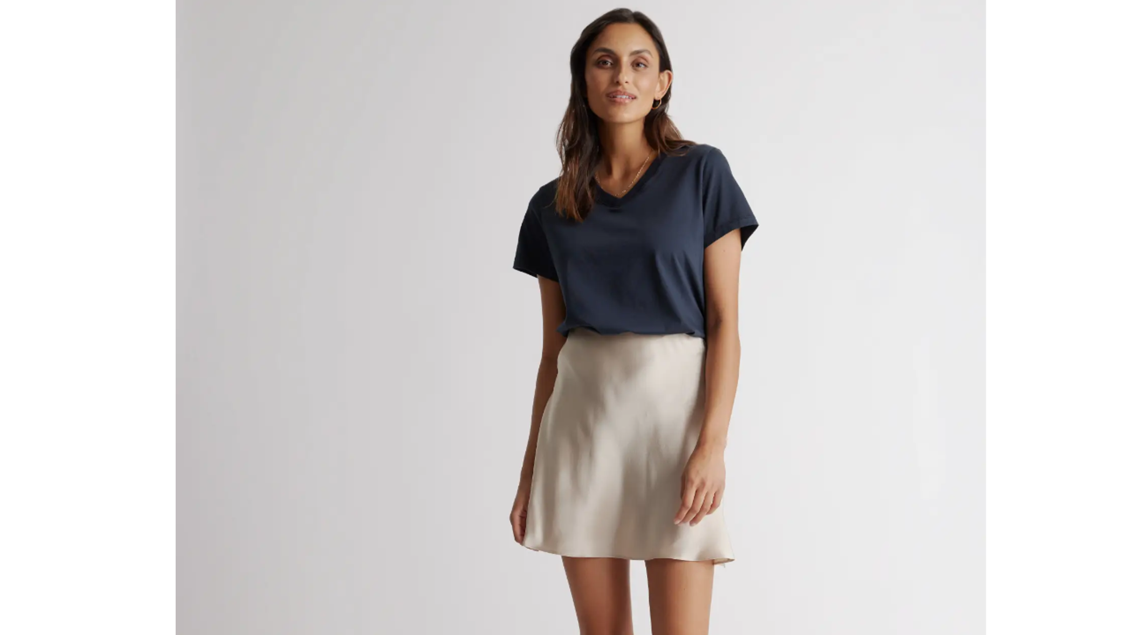 Quince 100% Washable Silk Mini Skirt