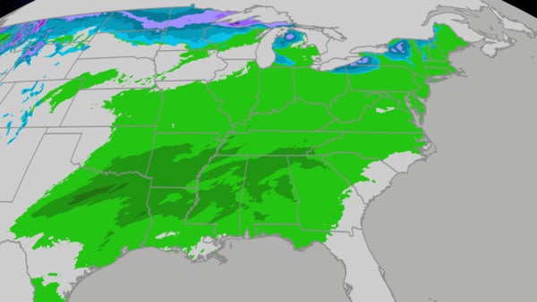 Thanksgiving Week: Rain, Storms And Some Snow For East