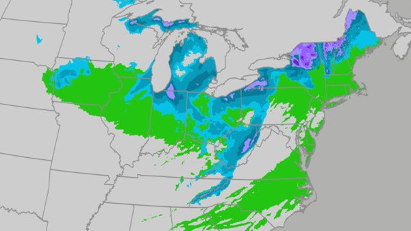 Snowfall Expected For Parts Of Northern US This Week