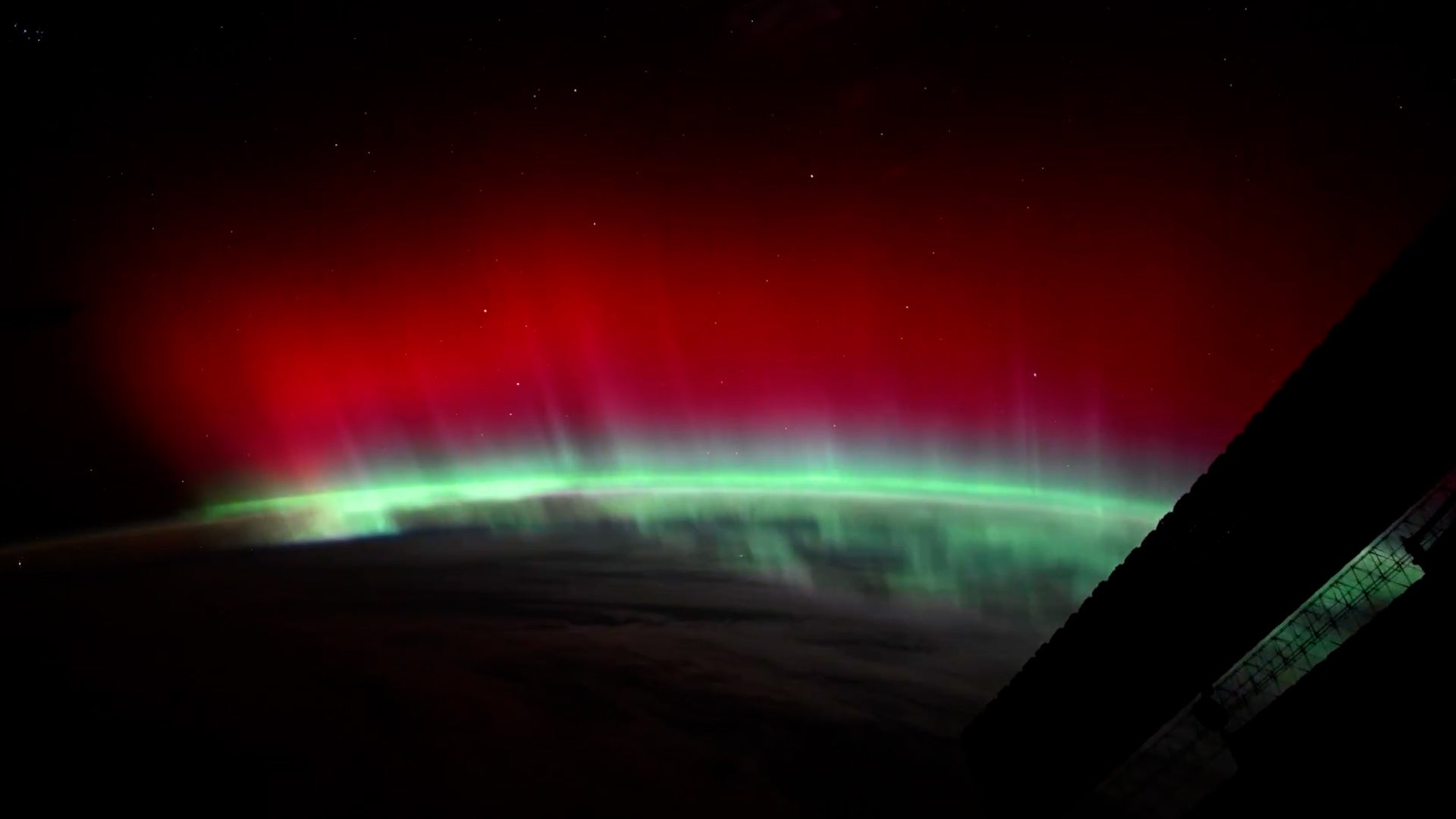Rare, Red Aurora Puts On A Stunning Show In Space
