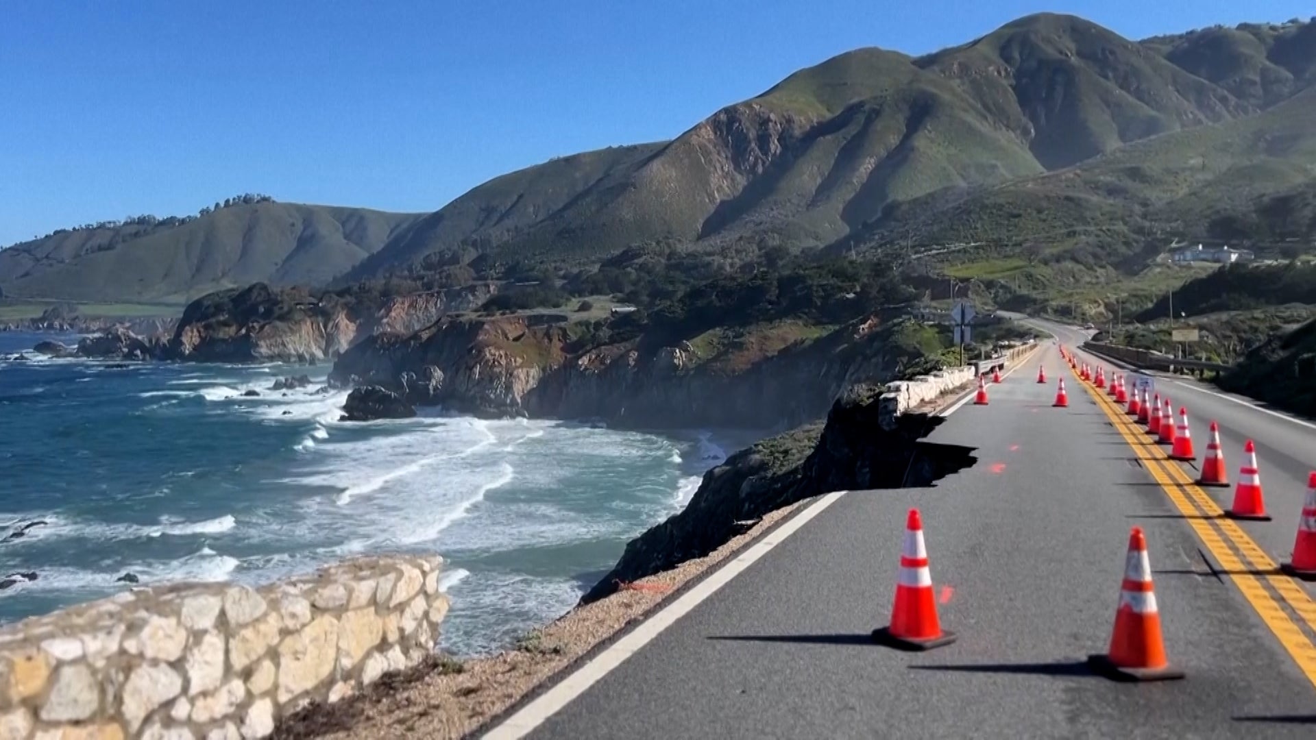 Big Sur Highway Collapse Videos from The Weather Channel
