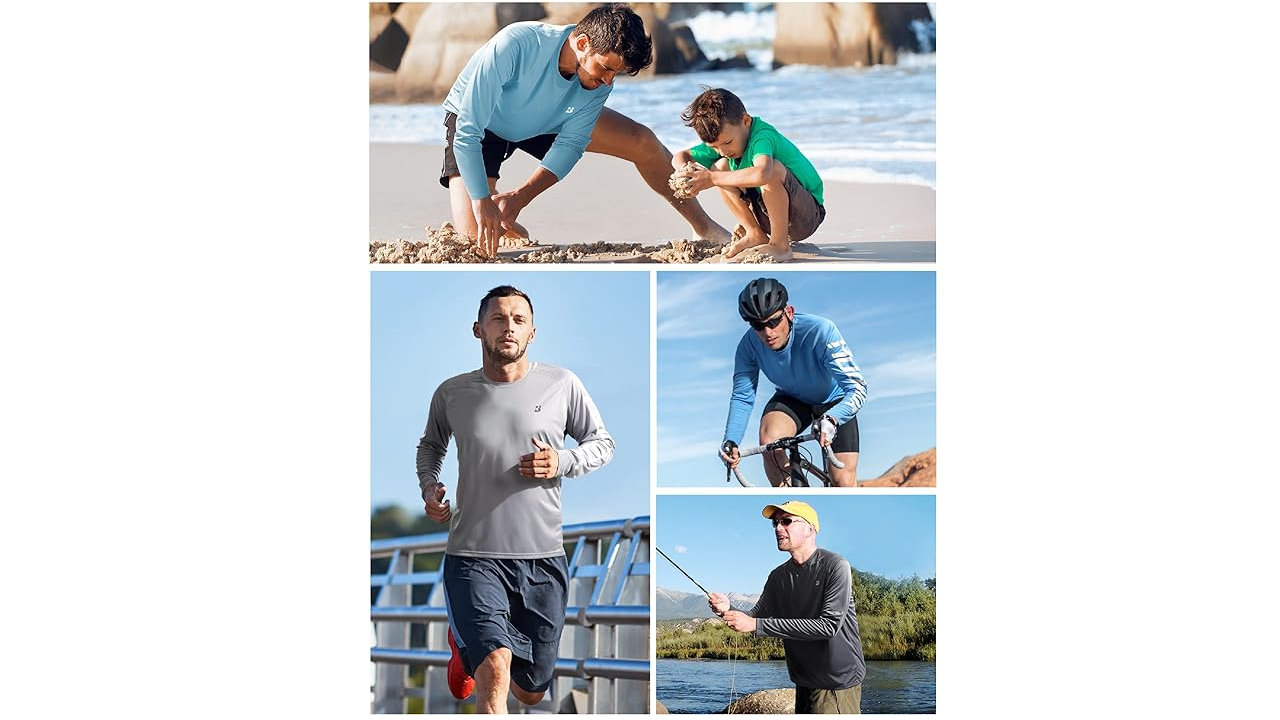 Roadbox Men&rsquo;s UPF 50+ UV Sun Protection Shirts