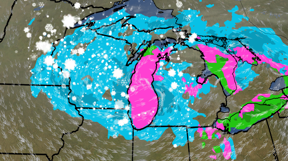 Great Lakes Snow Squalls Could Cause Dangerous Travel