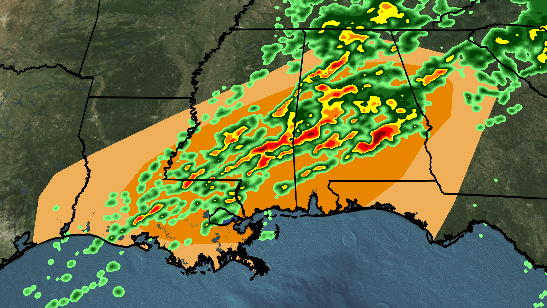 South: Abundant Moisture Brings Threat For Severe, Flooding