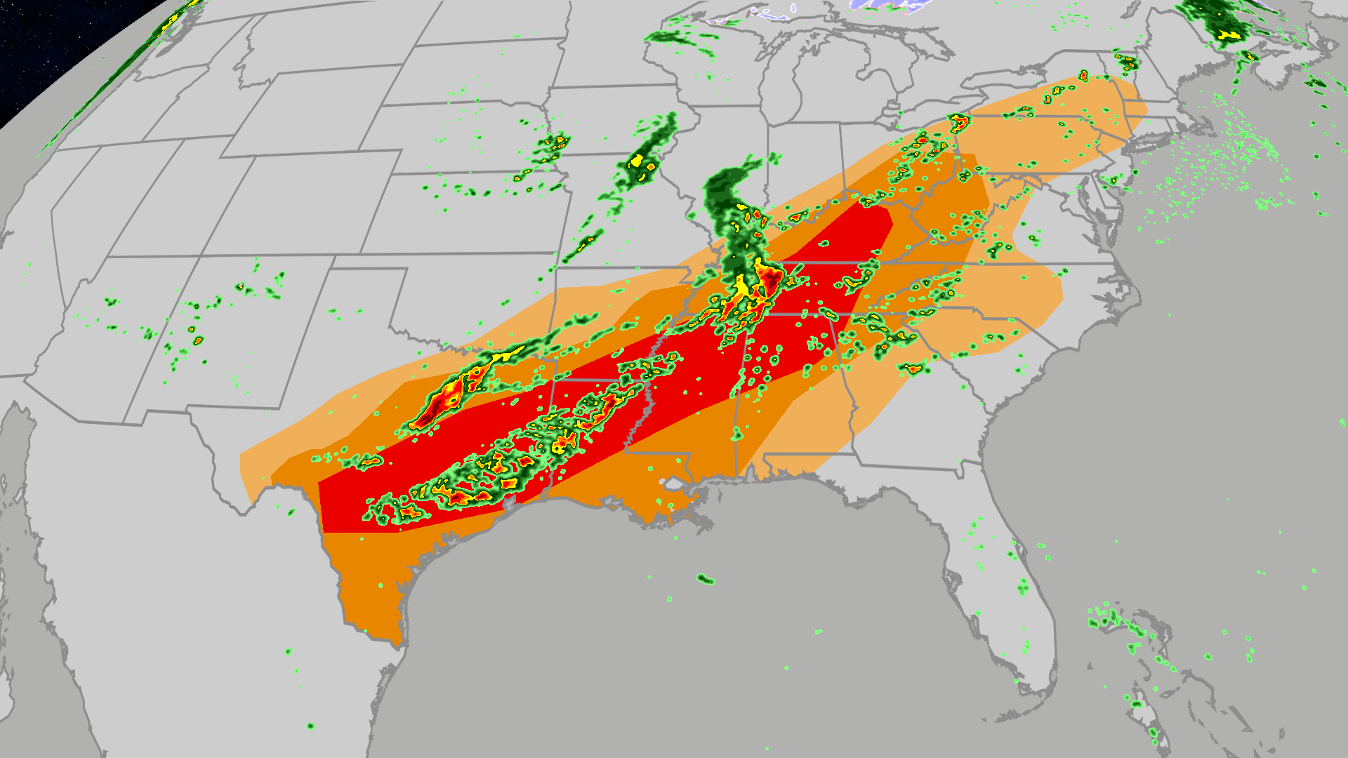 Severe Storms Take Aim From S. Plains To Appalachians Friday