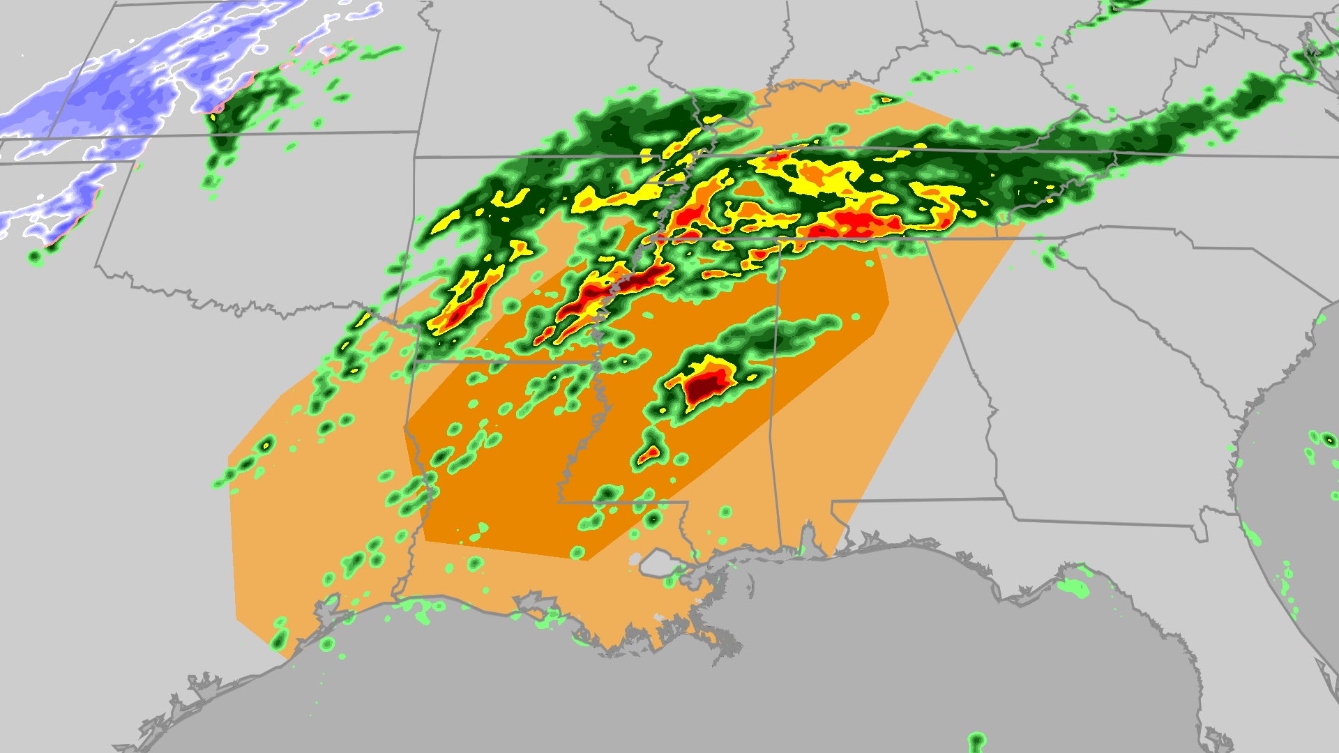 Wind, Hail, Tornado Threats Target Deep South Late Week