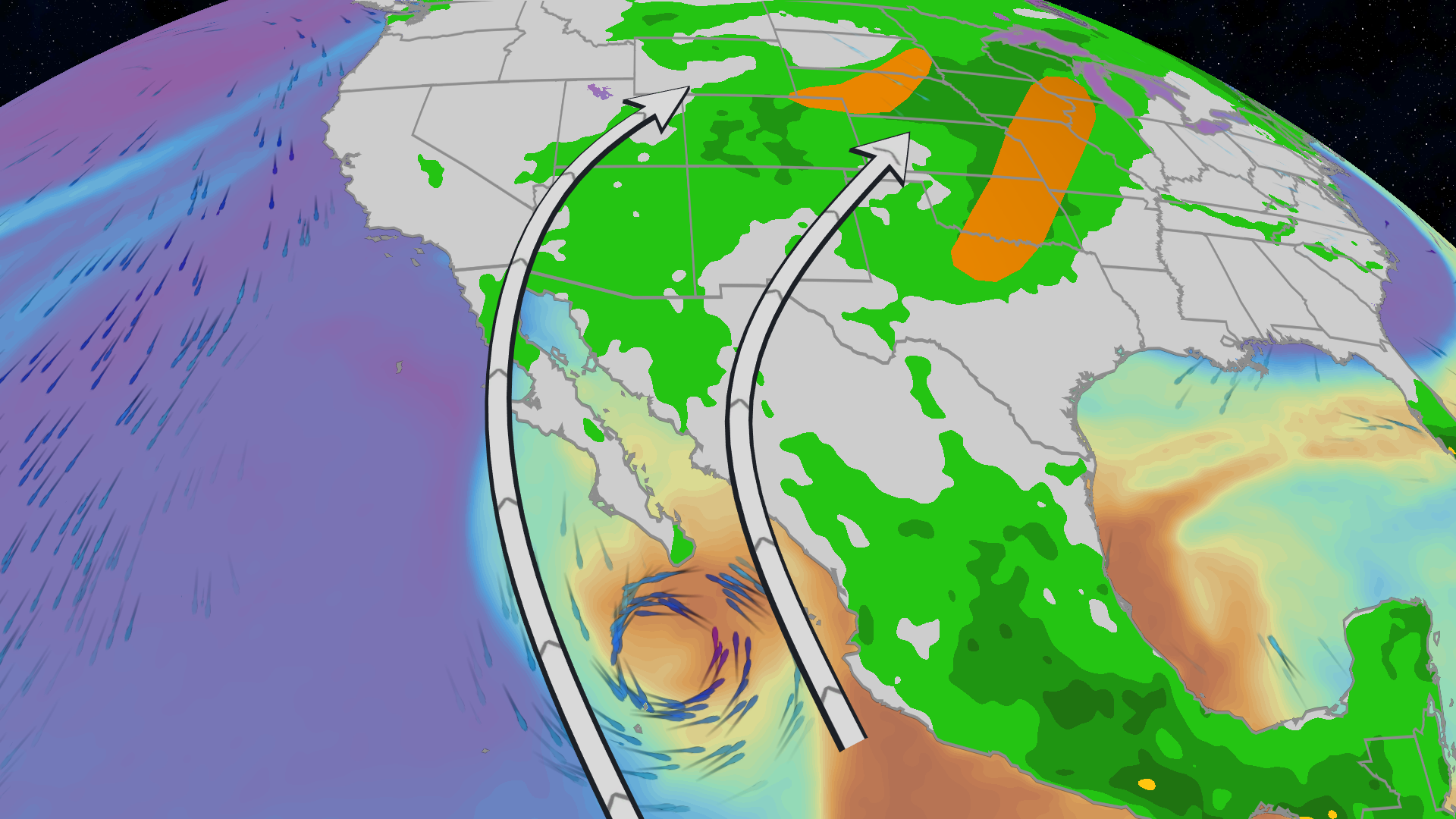 Alvin's Moisture Will Enhance Southwest US Rainfall, Then Storm Chances In The Plains