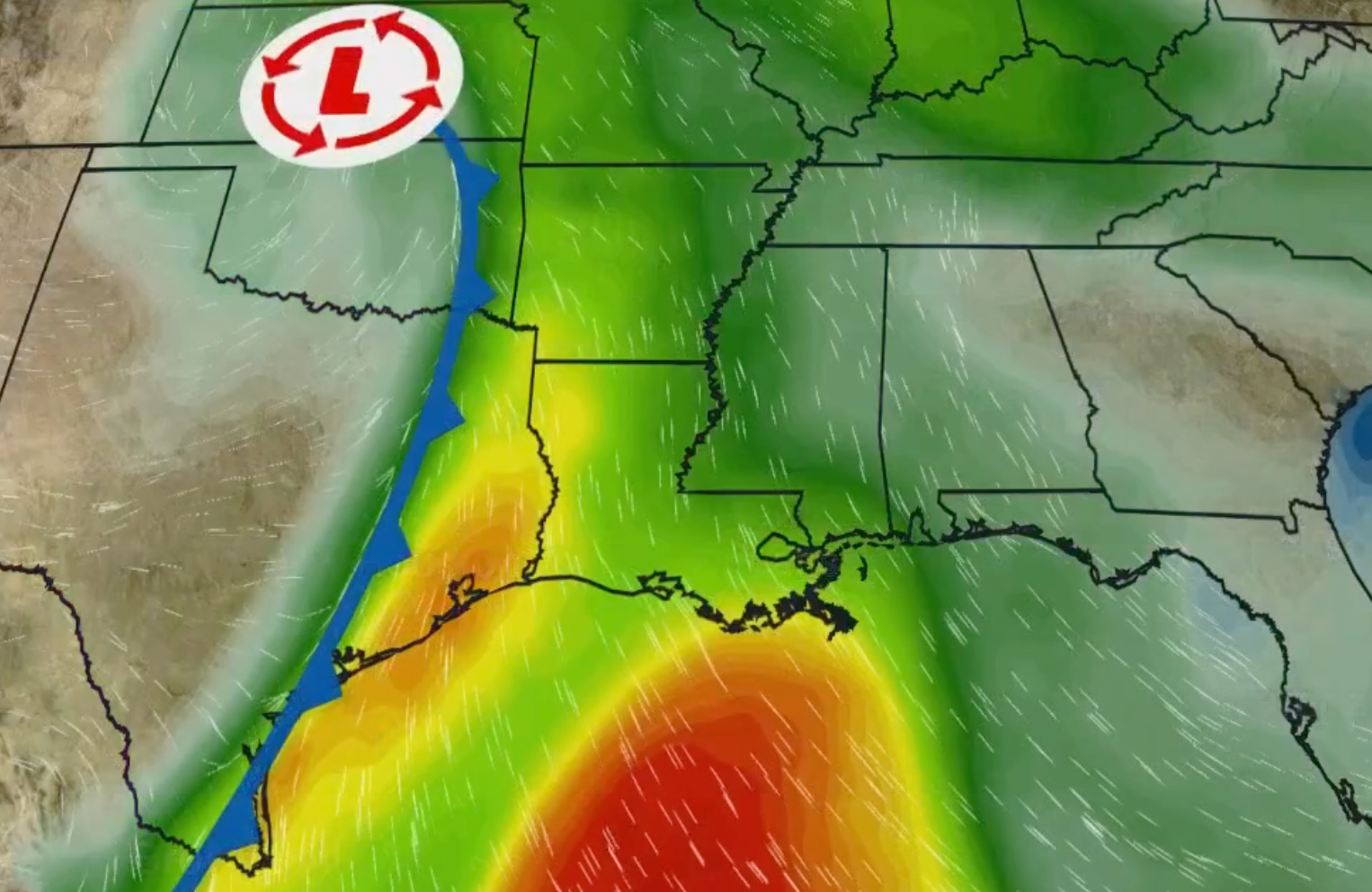 Tropical Moisture From Sara To Soak The Southeast This Week