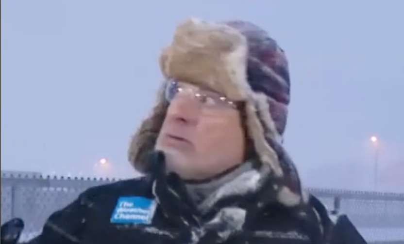 Jim Cantore Reacts To Thundersnow In Kansas City