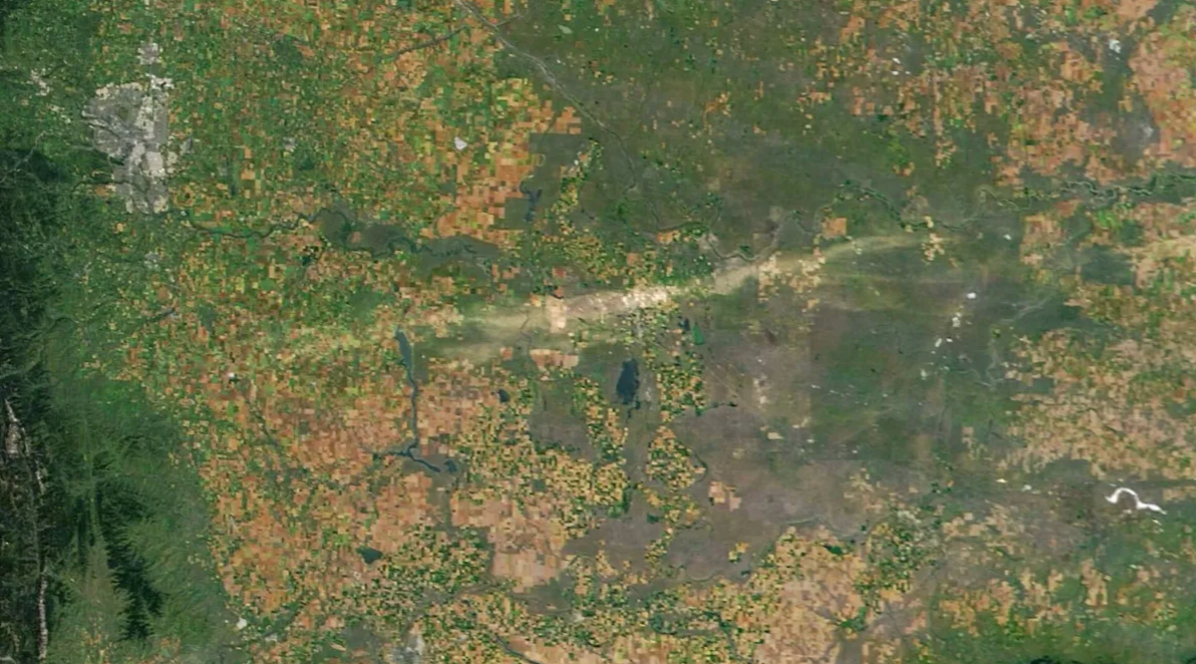 Hail Damage Scar Seen From Space Near Calgary | Weather.com