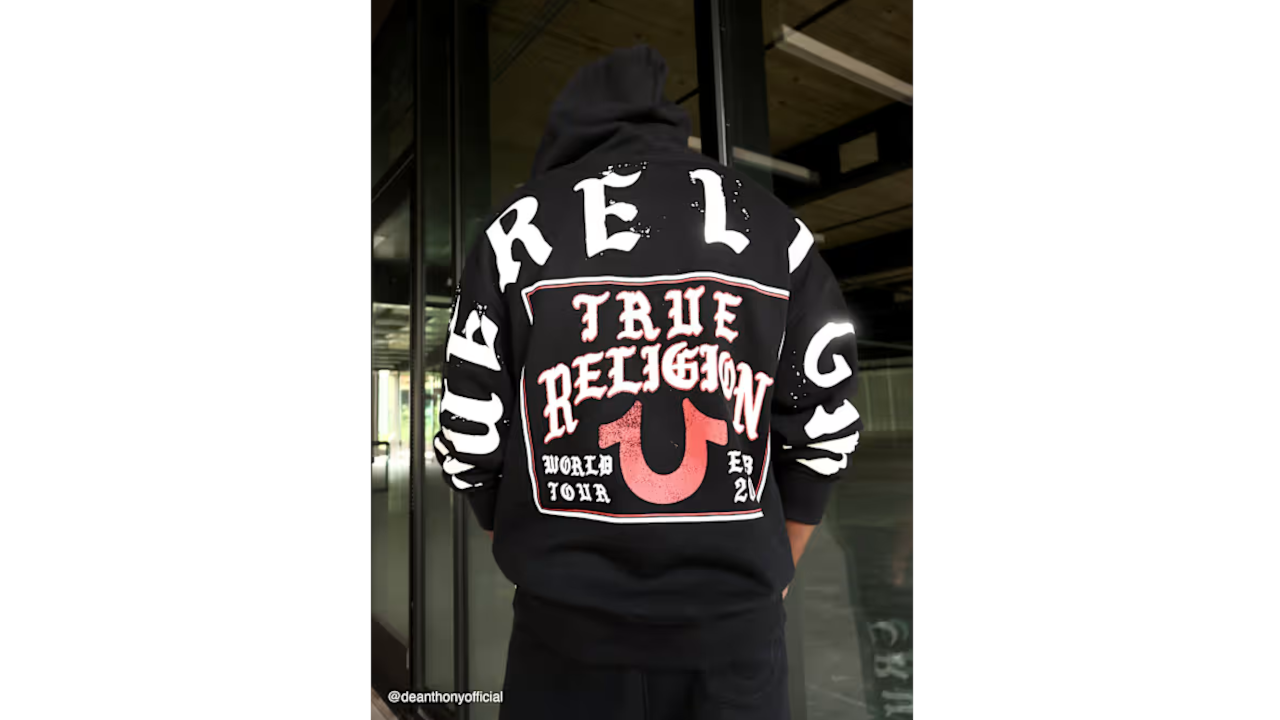 True Religion Script Logo Hoodie