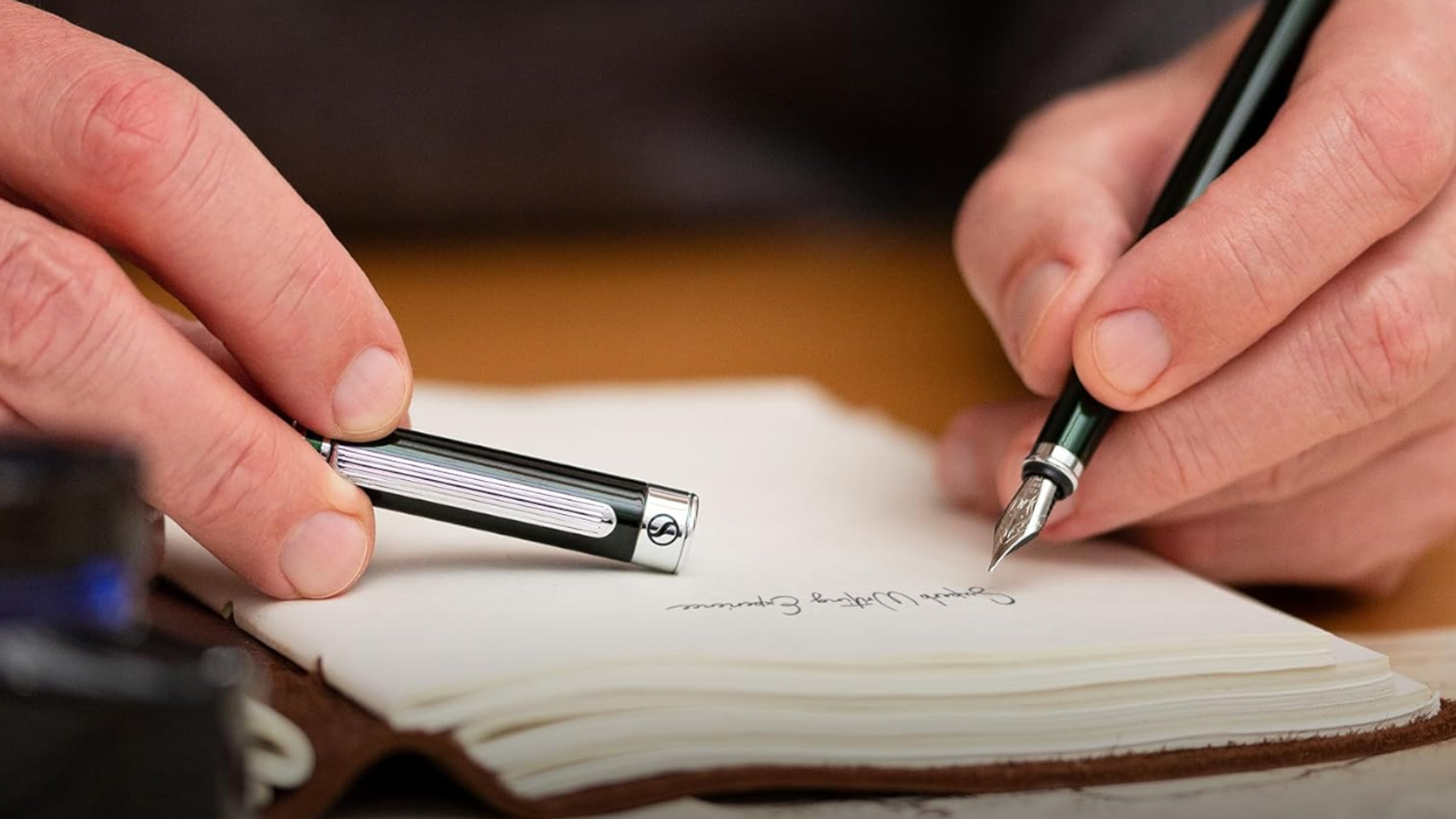 Scriveiner Silver Chrome Fountain Pen