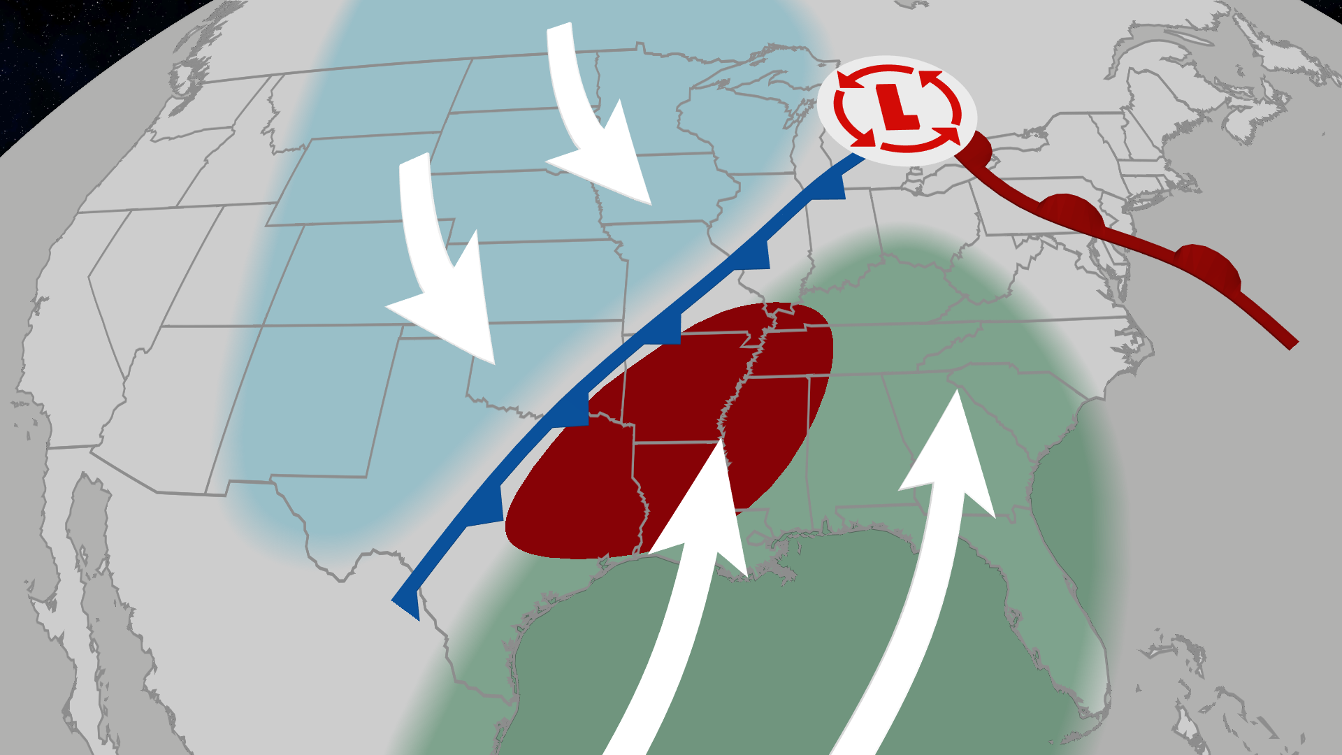 Where And Why There Can Be A Secondary Peak In The Tornado Threat Late In The Year