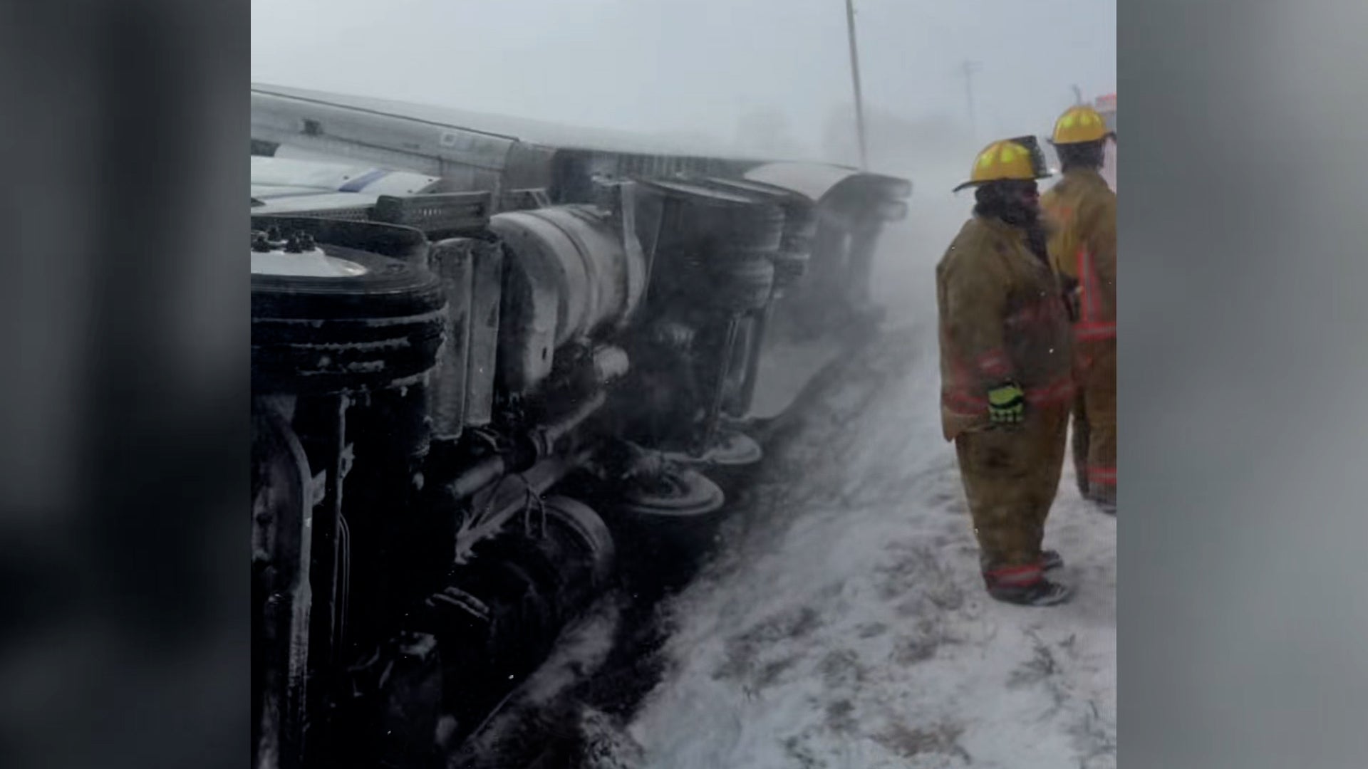 &lsquo;I&rsquo;m Fired&rsquo;: Shocked Reaction After Snowstorm Topples Truck
