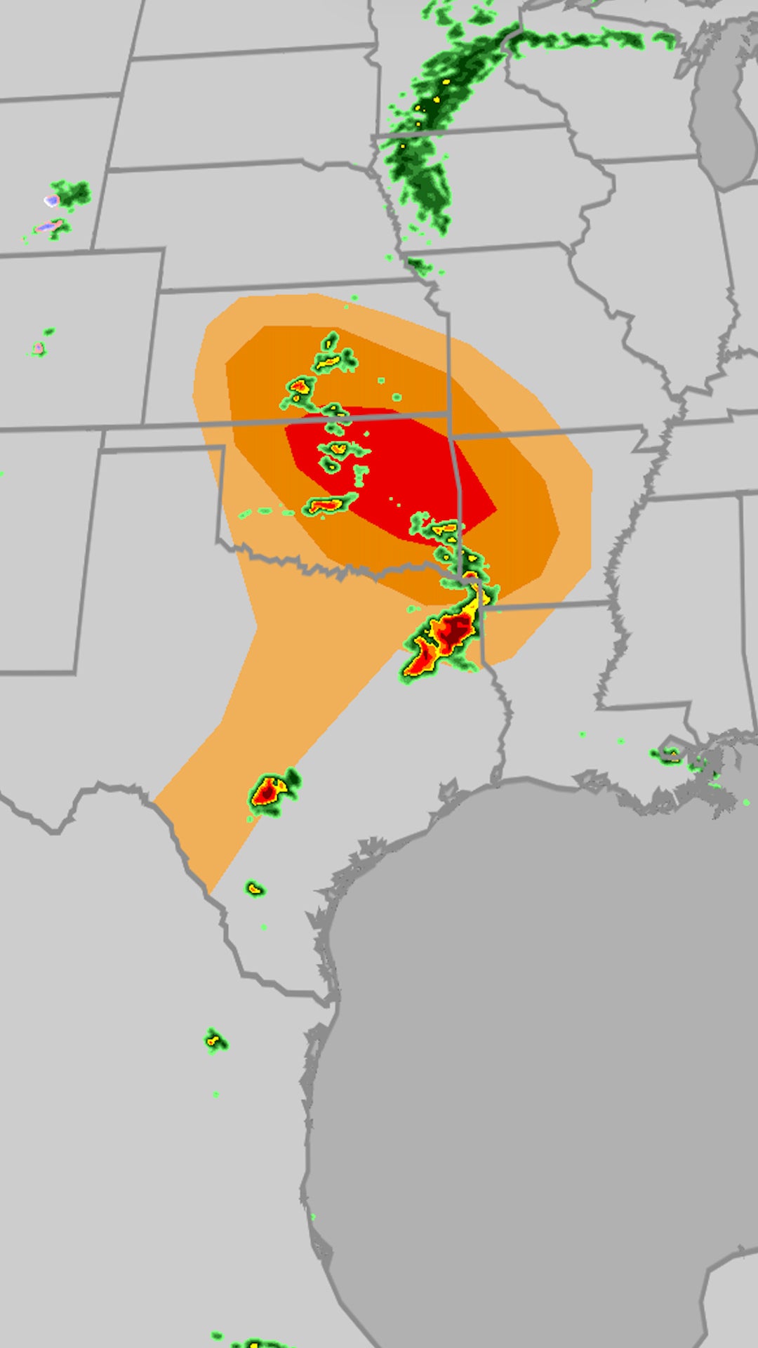 Continued Severe, Tornado Threat For Central US